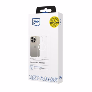 3mk Clear MagCase Suojakuori Apple iPhone 15 Pro Max:lle - läpinäkyvä