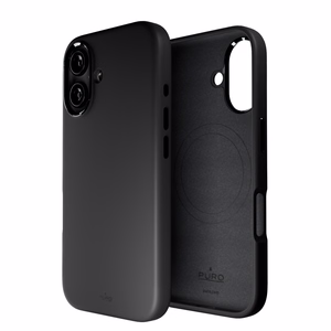 Puro Icon Mag Pro MagSafe silikonisuoja iPhone 16 - musta
