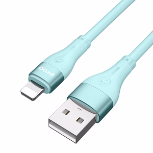 BWOO kaapeli USB - Lightning 1m 3A Minimalistinen silikoni valkoinen X280L
