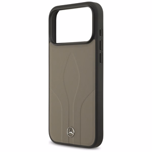 Mercedes Leather The Move MagSafe Suojakuori iPhone 17 Pro Max:lle - Beige