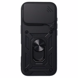 Slide Camera Armor Suojakuori iPhone 17 Pro Max:lle musta
