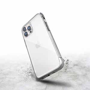 Raptic X-Doria Air Kotelo iPhone 14 Pro Max panssaroitu kansi hopea