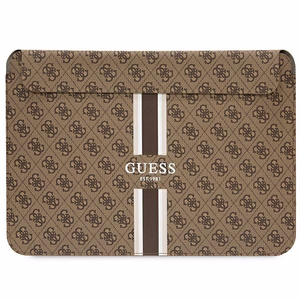 Guess 4G Printed Stripes suojus 16 tuuman kannettavalle - ruskea