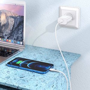 Charger Hoco N22 25W USB-C + USB-C to Lightning cable 1.0m white