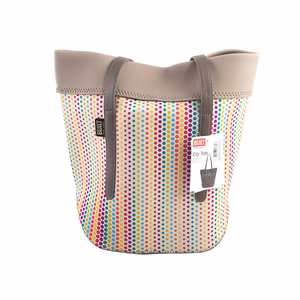 BUILT City Tote neopreenikassi keinonahkakahvoilla, Candy Dot