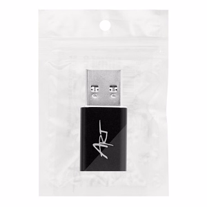 Sovitin USB A 3.0 - USB C ART C12 OTG musta