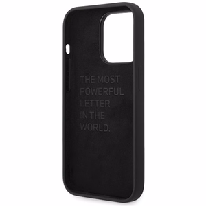 BMW Silikoninen Pattern iPhone 15 Pro Suojakuori - musta