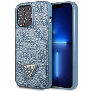 Guess 4G Triangle Logo Cardslot Suojakuori iPhone 13 Pro / 13:lle - sininen