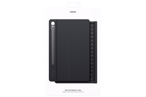 DX725UB -kirjakotelo ja näppäimistö Samsung Galaxy Tab S9/S9 FE/S10 FE/S10 Lite, musta