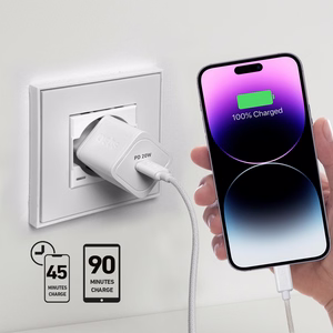 SBS TETRGAN1C20W 20W GaN Wall Charger with Power Delivery - White