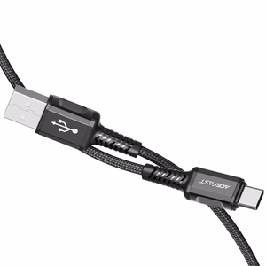 Acefast USB kaapeli - USB Type C 1.2m, 3A musta (C1-04 black)