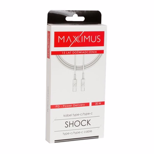 MX kaapeli SHOCK 20W PD C/C valkoinen