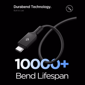 Spigen Essential EB10015CC USB-C / USB-C 100W 150cm Kaapeli - Musta