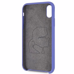 Karl Lagerfeld silikoni iPhone X/Xs kotelo - violetti