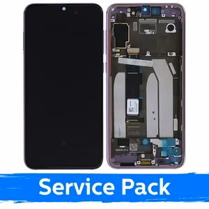 LCD-näyttö yhteensopiva Xiaomi Mi 9 SE kehyksellä / violetti / (Service Pack)