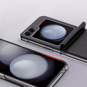 Dux Ducis Brill nahkakotelo Samsung Galaxy Z Flip 6 / Z Flip 7 FE - musta