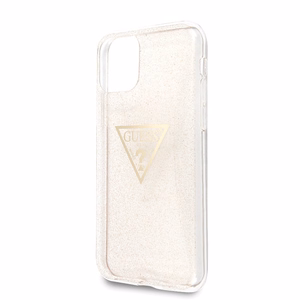 Guess GUHCN58SGTLGO iPhone 11 Pro kultainen / kultainen kova kotelo Glitter Triangle