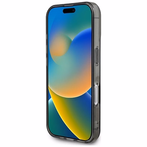 Karl Lagerfeld suojakuori iPhone 16 Pro:lle KLHCP16LHKHDCELK (IML Rhinestones S K Head) - musta