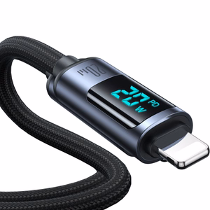 Joyroom Prism Series A16 Lightning / USB-C PD 20W kaapeli 1.2m - musta