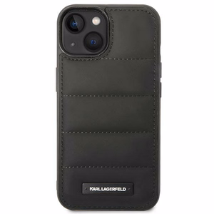 Karl Lagerfeld Puffy pitkänomainen logo kotelo iPhone 14 Plus - musta