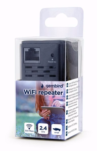 Gembird WNP-RP300-03-BK verkon toistin 300 Mbit/s musta