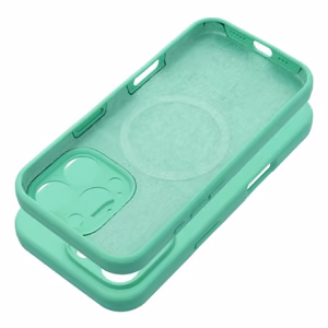 Silikoninen Suojakuori iPhone 16 PLUS:lle 2mm yhteensopiva MagSafe minttu