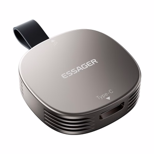 Wireless Charger Essager "Moon" Black 15W (Apple Watch)