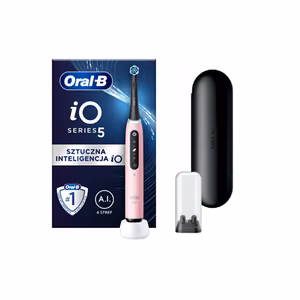 Oral-B iO5 Series – rechargeable electric toothbrush, 1 brush head, 5 cleaning modes, pink