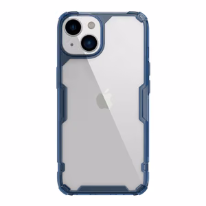 Nillkin Nature Pro iPhone 14 Plus kotelo, panssaroitu suojus, sininen suojus