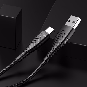 VEGER kaapeli USB A - Type C 2,4A V104 1,2 m musta