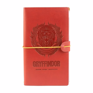 Harry Potter Gryffindor nahkainen matkapäiväkirja, 12 × 19,6 cm, punainen
