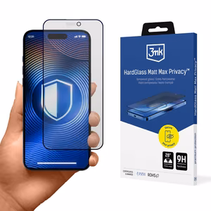 Karkaistu lasi 3mk Hardglass Matt Max Privacy Apple iPhone 15 Pro Max:lle
