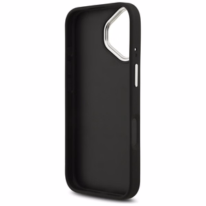 Guess Grained Big 4G Classic Logo Suojakuori iPhone 17:lle - Musta