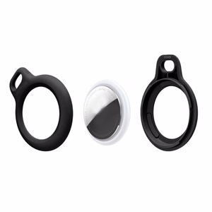 Tech-Protect Rough 2 kpl suojakuori Apple AirTag -laitteelle - musta