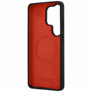 BMW M Silicone Tricolor Line MagSafe -suojakuori Samsung Galaxy S26 Ultralle, musta