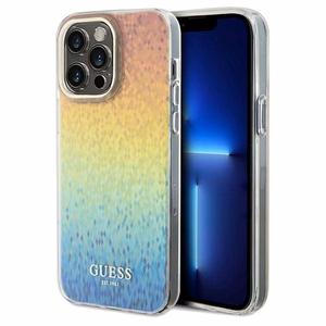 Guess IML Faceted Mirror Disco Iridescent -suojakuori iPhone 13 Pro Maxille - monivärinen