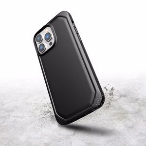 X-Doria Raptic Slim suojakuori iPhone 14 Pro Max -laitteelle, biohajoava, musta