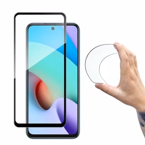 Wozinsky Full Cover Flexi Nano Glass Film karkaistu lasi kehyksellä Xiaomi Redmi 10 Musta