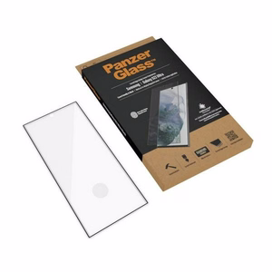 PanzerGlass E2E Microfracture antibakteerinen suojalasi Samsung Galaxy S22 Ultra - mustalla kehyksellä