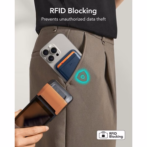 ESR Classic RFID-suojattu MagSafe-magneettikorttikotelo puhelimelle – tummansininen