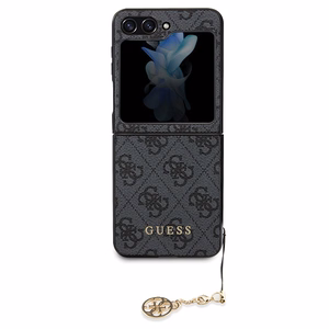 Guess 4G Charms Collection kotelo Samsung Galaxy Z Flip 5 - harmaa