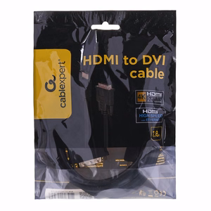 GEMBIRD HDMI-DVI male-male -kaapeli, kullatut liittimet, 1.8m, bulk-pakkaus