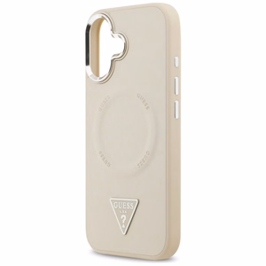 GUESS Triangle Logo MagSafe -suojakuori iPhone 17 - beige