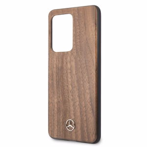 Mercedes Wood Line Walnut Case Samsung Galaxy S20 Ultra - ruskea - ruskea