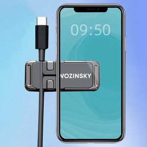 Wozinsky magneettinen puhelinteline kaapelinorganisaattorilla (WMCDO-B1)