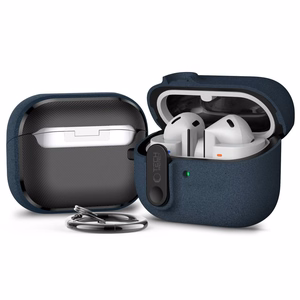 Tech-Protect Slim Hook Suojakuori Samsung Galaxy Buds 3 / 3 FE / 3 Pro:lle - Laivastonsininen