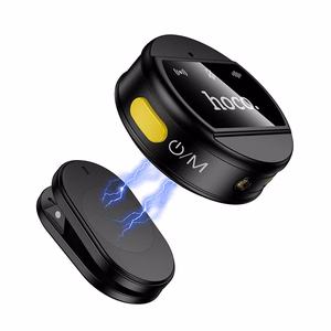 Hoco L22 -langaton 2-in-1 mikrofoni Lightning / USB C, musta