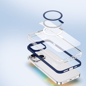Dux Ducis Clin2 tapauksessa iPhone 14 Plus magneettinen MagSafe kansi sininen