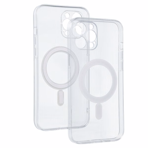 TEL PROTECT MagSilicone Suojakuori iPhone 12 Pro Max:lle läpinäkyvä