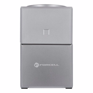 Langaton laturi Forcell F-Energy 3in1 Rotation Cube Qi2 yhteensopiva MagSafe-n kanssa (F-06) hopeinen